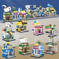 thumbnail image 3 of Stackable Building Blocks Toy With 8 Pieces Set For Improving Hands-on Ability Of Boys And Girls, Featuring City Street View, 3 of 5