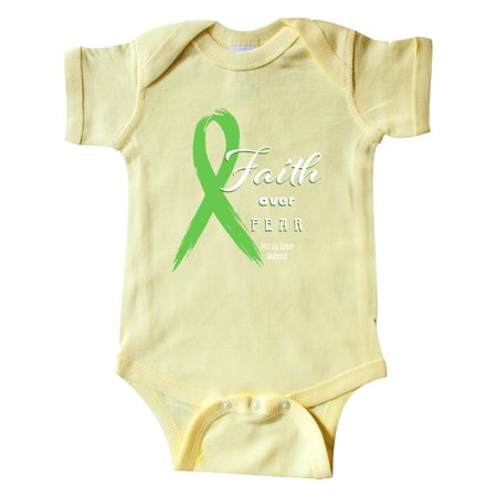 

Inktastic Faith over Fear Prostate Awareness with Green Ribbon Gift Baby Boy or Baby Girl Bodysuit