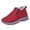 Red, variant on Women's Orthopedic Winter Ankle Boots, Slip On Fur Lined Arch Support Walking Shoes, Waterproof Non Slip Outdoor Cold Weather Snow Booties Black