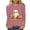Purple, variant on Drses‌‌ ‌‌‌Women's Spooky Crewneck T-Shirt - Cute Ghost Printed Top Halloween Gift Idea Crewneck Long Sleeve Casual Pullover‌ Shirt‌