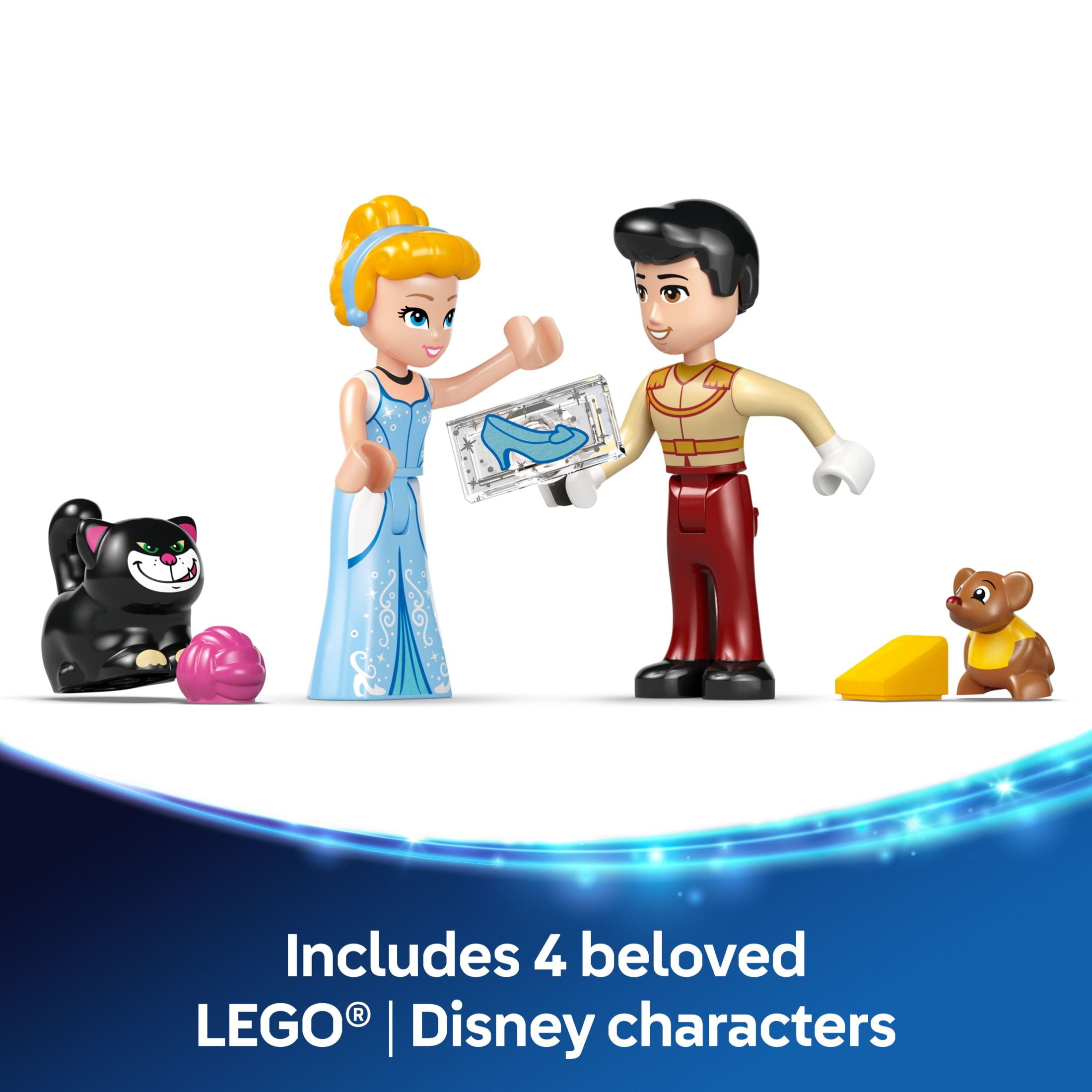 LEGO Disney Princess Cinderella's Castle & Horse Carriage Playset - Princess Castle Building Toy for Kids, Girls and Boys, Ages 6+ - with 2 Minidolls - Gift Idea for Birthdays - 43275