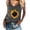 Drak Gray, variant on Women's Tanks Print Round Sunflower Women Sleeveless Tank Top T Shirt Neck Plus Size Summer Women's Tanks Army Green L