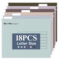 thumbnail image 1 of Hanging File Folders Letter Size Assorted Colors File Folders for Filing Cabinet with /cut Adjustable Tabs and Inserts Mixcolor ( Each), 1 of 6