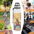 thumbnail image 7 of Kangaroos Hoodie Sports Water Bottle Portable Travel Mug 32oz BPA Free Leak Proof Straw Transparent Tritan for Gym Yoga Cycling Camping, 7 of 7