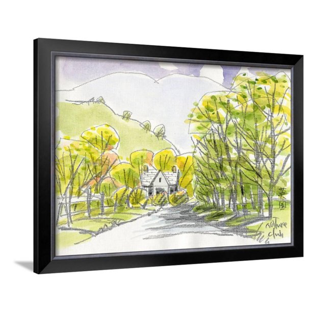 English Countryside Framed Art Print Wall Art By Kenji Fujimura 24