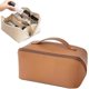 thumbnail image 1 of Bolsa de aseo de viaje de gran capacidad, bolsa de aseo de cuero impermeable, bolsa de maquillaje portátil, bolsas de tocador y maquillaje con asa esquí esquí Gafas de esquí, 1 of 5