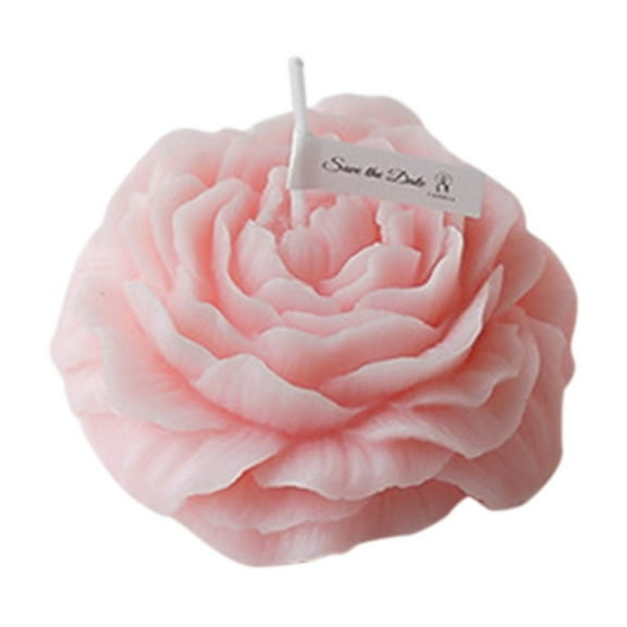 Ovzne Low Temperature Scented Candle - Wine Red Rose Flower Shaped, Body-Safe Wax For Use, 1 Piece