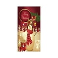 thumbnail image 2 of Seyotauo Festive Christmas Santa Claus Door Banner Decorative Polyester Holiday Door Cover with Snowman, Perfect for Indoor and Outdoor Christmas Decorations 80 x 36 inch, 2 of 9