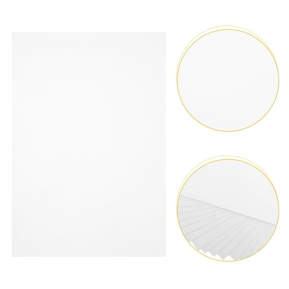 AURARMLET Clear Self-Adhesive Laminating Sheets A4 Size PVC Film for Photo and Document , and Easy to Use
