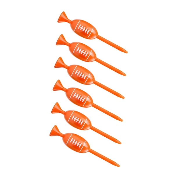 6 tees de golf, accesorio de práctica, tee de campo de prácticas, reutilizable, portátil, estable, soporte para pelotas de golf para adultos, regalo Naranja