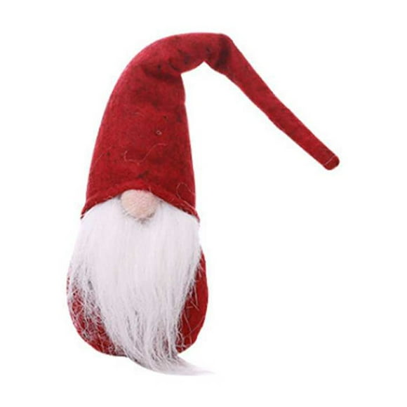 pitrice Christmas Tree Doll Xmas Small Santa Gnome Tumbler Toy Hang Decoration Wizard Desk Fluffy Enchanter Festival Holiday Gift