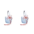 thumbnail image 3 of Yuarrent Colorido Bowknot Satén Boda Flor Niña Cesta Cesta romántica Ceremonia romántica Decoración Ceremonia Decoración Accesorios de rojo 2piezas, 3 of 6