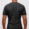 thumbnail image 3 of Uwinwear Mens Knit Polo Shirts Solid Color Short Sleeve Textured Polo Shirt Quarter Zip Collar Tee Casual Stretch Summer Golf Tops,Black,XXL, 3 of 4