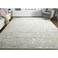 thumbnail image 2 of Feizy Bella Transitional Floral & Botanical, Tan/Silver/Gray, 5' x 8' Area Rug Handmade Sheen Casual Floor Rug for Living room Bedroom, 2 of 7