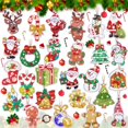 thumbnail image 1 of Juego de 26 llaveros navideños con diamantes en 5D de Qinzave, 1 of 7