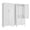 White, variant on Large Bedroom Armoires With Shelves and Hanging Rod,Wardrobe Storage Cabinet,Metal Clothing Storage Cabinet with 2 Doors