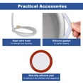 thumbnail image 4 of Yescom 2 Gallon Stainless Steel Vacuum Chamber Tempered Glass Lid kit for Essential Oils Silicone Mold Defoaming DIY, 4 of 11