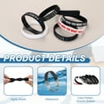 thumbnail image 3 of Uxcell 10Pcs Create Who You Want To Be Motivational Wristbands, Personalized Bands with Text Silicone Wristbands Custom Rubber Bracelets for Fitness Workouts Exercise, Black/White, 3 of 6