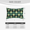 thumbnail image 4 of Xecao Green Squares for Decorative Throw Pillow Case for Couch,Sofa or Bed Set,Pillow Cover for Sofa Home Decor Ideal Gift-20"x30", 4 of 6