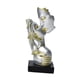 thumbnail image 2 of Escultura de pareja besándose, figura de amor, adorno de cumpleaños, estatua de pareja besándose Champán, 2 of 9