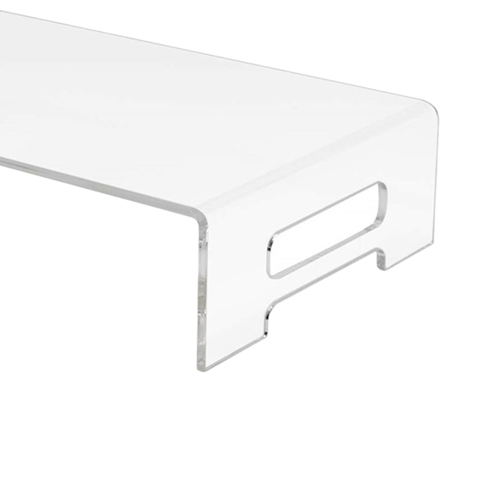 Acrylic Monitor Stand Computer Riser Storage Support Rack, , TV Screen Stand, Showcase Fixtures, Food Display Riser