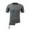 Dark Gray, variant on Njoeus White Blouse Big & Tall Tops Men's Irregular Drawstring T-Shirt Short Sleeve Crew Neck Gym Workout Tops Casual Sports Tees Blouses Mens White Tee Shirts