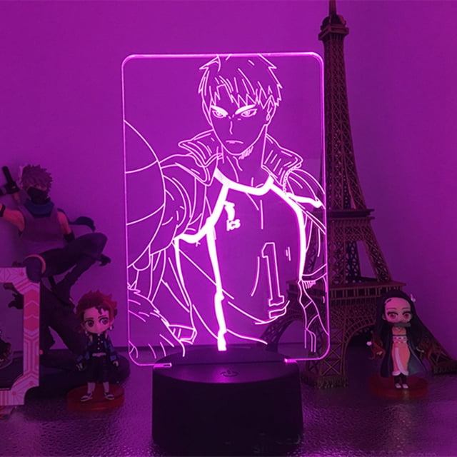 Luz nocturna LED 3D Haikyuus Daichis Sawamuras Football