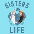 thumbnail image 2 of Girl's Frozen 2 Sisters For Life Graphic Cropped T-Shirt Blue Small, 2 of 3
