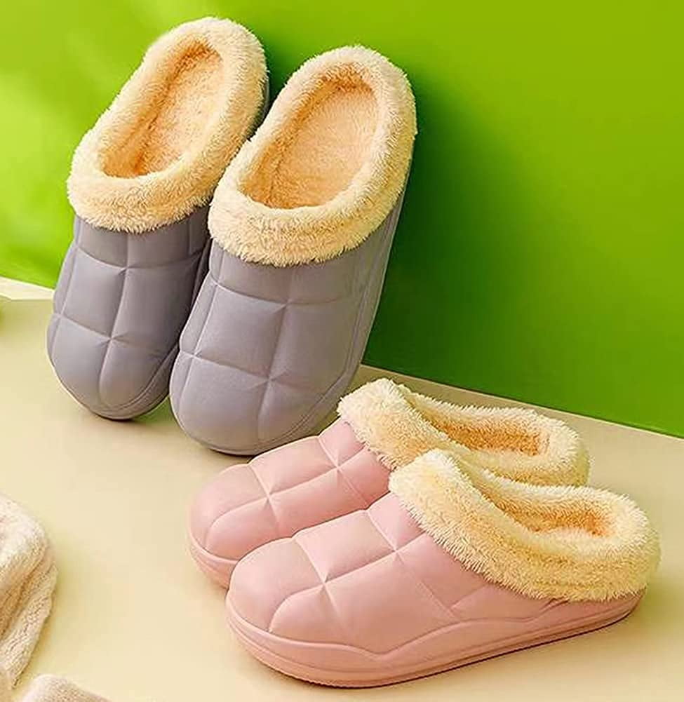 Mua ChayChax Waterproof Slippers Women Men Fur Lined Clogs Winter Garden  Shoes Warm House Slippers Indoor Outdoor Mules trên Amazon Mỹ chính hãng  2023 | Giaonhan247