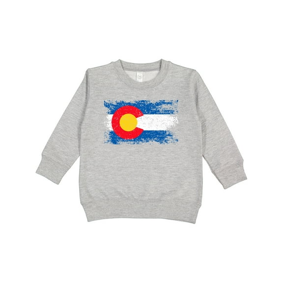 Inktastic Colorado Flag Distressed Look Toddler Sweatshirt