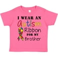 thumbnail image 3 of Inktastic I Wear an Autism Ribbon for My Brother Boys or Girls Toddler T-Shirt, 3 of 5