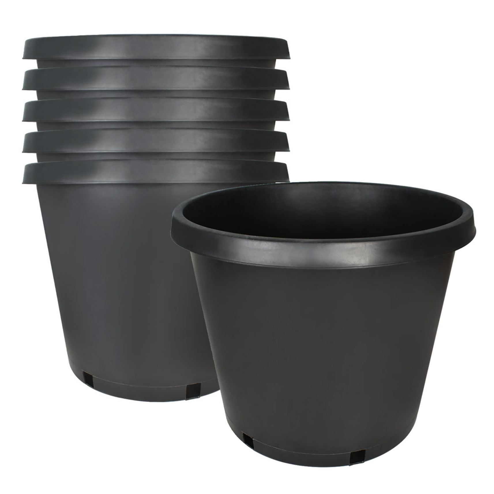 Plant Nursery Pots, 15 Gallon Plastic Seedling Planters Growing Pots
