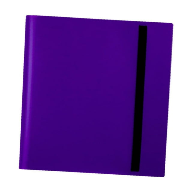 Carpeta de tarjetas con 12 bolsillos Carpeta de tarjetas deportivas Fundas recargables para tarjetas fotográficas Intercambio Púrpura