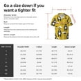thumbnail image 7 of Xecao offers the Cartoon Bear Yellow for Men's Casual Short-sleeved Shirt, a button-up collared shirt with a pocket, perfect for beach vacations and yacht travel in the Large size., 7 of 7