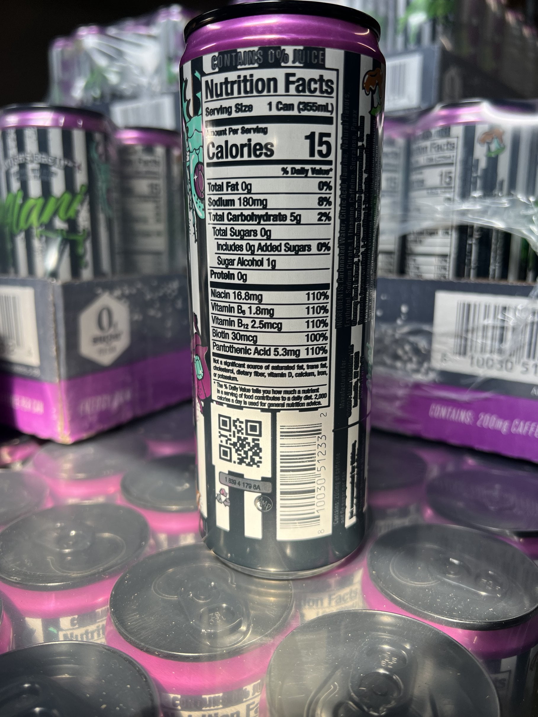 Alani Nu Energy Drink Witch's Brew Limited Edition Beetle Juice 12 oz Pack of 12
