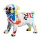 thumbnail image 2 of Figura decorativa de perro moderna, de resina, ideal como obra de arte para estantería. blanco multicolor, 2 of 9