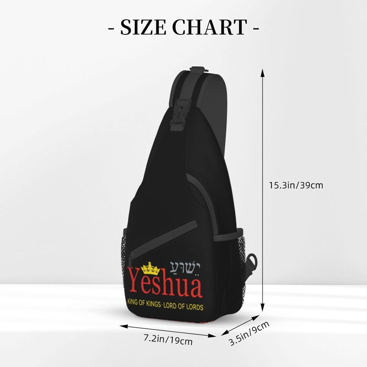 Yeshua Jesus Christian Sling Bag Crossbody Hiking Travel Chest Bags Backpack Shoulder Daypack for Women Men