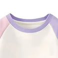 thumbnail image 6 of EnJoCho Girls’ Winter Color-Block Crewneck Sweatshirt Long Sleeve Thermal Pullover Top Cute Casual Warm Flece Lined Tops for Kids 6-14 Years, 6 of 6