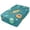 Teal Alien Space, variant on Premium Soft Fitted Sheet for Blow Up Bed Mattress Sheets with Zipper for Camping Office Bedroom, Yellow Vine Pumpkins Print