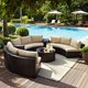 thumbnail image 3 of Rattan Sofa Combination Garden Leisure Outdoor Living Room Semi-circular Arc Rattan Chair Terrace Outdoor Custom Furniture WKGF My Lux Decor Round, 3 of 19