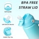 thumbnail image 2 of BJPKPK Botella de agua aislada con tapa de pajita, botellas de agua termo de 18 oz con boquilla suave, mango flexible y bota antideslizante, botellas de agua de metal de acero inoxidable a prueba de f, 2 of 5