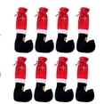 thumbnail image 1 of Christmas Chair Leg Covers Set of 4, Festive Santa Pants Design Chair Foot Protectors for Holiday Party Dining Room Table Decoration, Easy Slip-On Elastic Fit^, 1 of 9