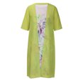 thumbnail image 4 of Vestidos para mujer Vestidos casuales Moda Cuello redondo Vestido sin mangas Abrigo sólido Conjunto de dos piezas Odeerbi ODB-5, 4 of 8