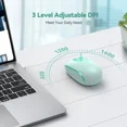thumbnail image 5 of ELVY - Mint Green Portable Wireless Mouse For Small Hands Quiet Click Travel Design, 5 of 6