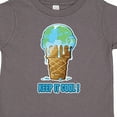 thumbnail image 4 of Inktastic Keep It Cool Melting Earth Ice Cream Cone Boys or Girls Toddler T-Shirt, 4 of 5