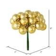thumbnail image 3 of Vickerman N180108 1 in. x 24 Piece Gold Shiny Ball Pick  2 per Pack, 3 of 3