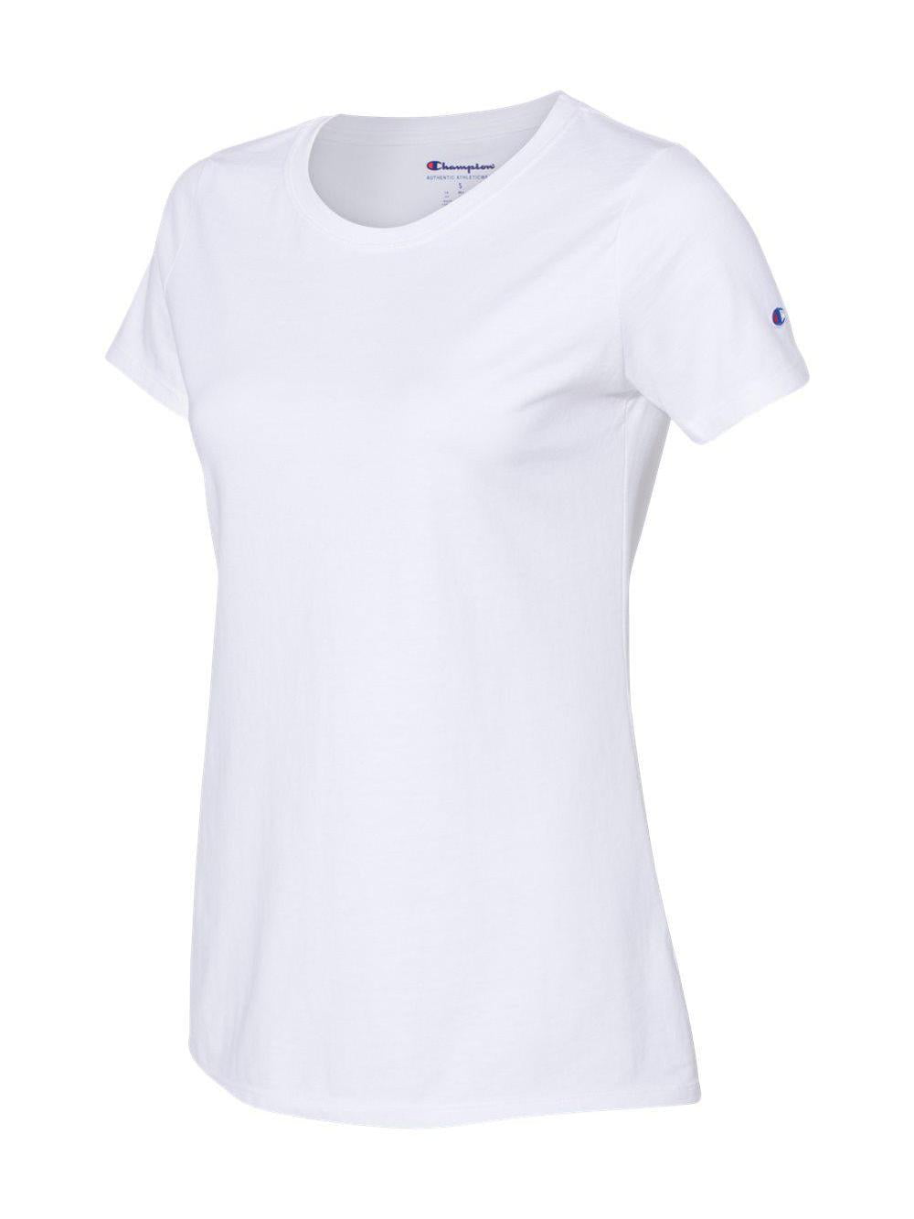 Women’s Short Sleeve T-Shirt Champion Crewneck Croptop White main image 1