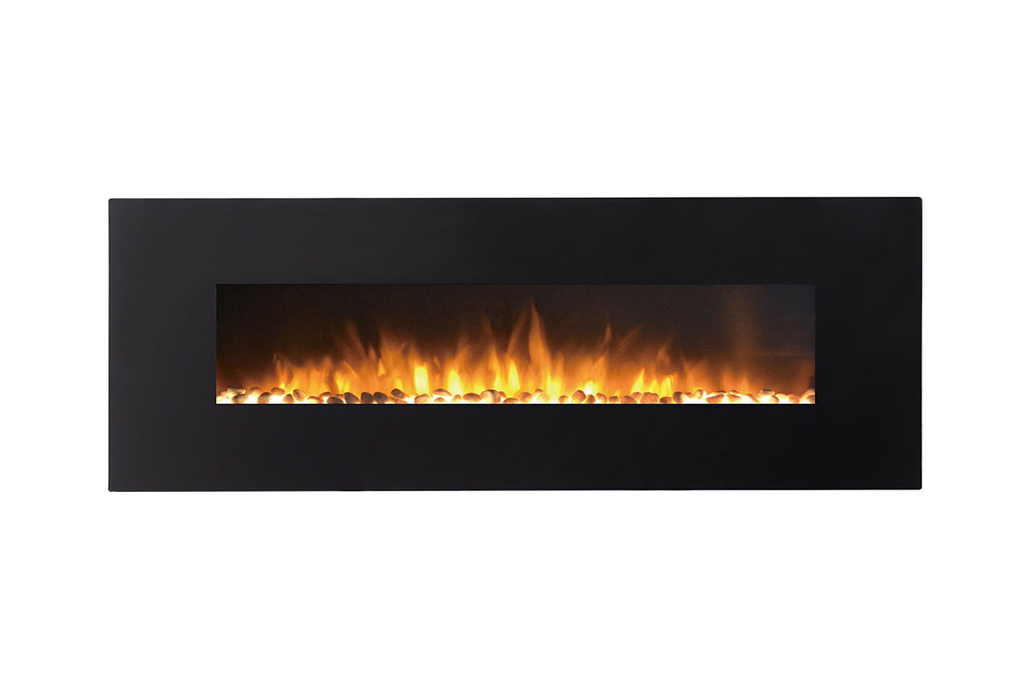 Regal Flame Erie 72 Black Ventless Heater Electric Wall Mounted