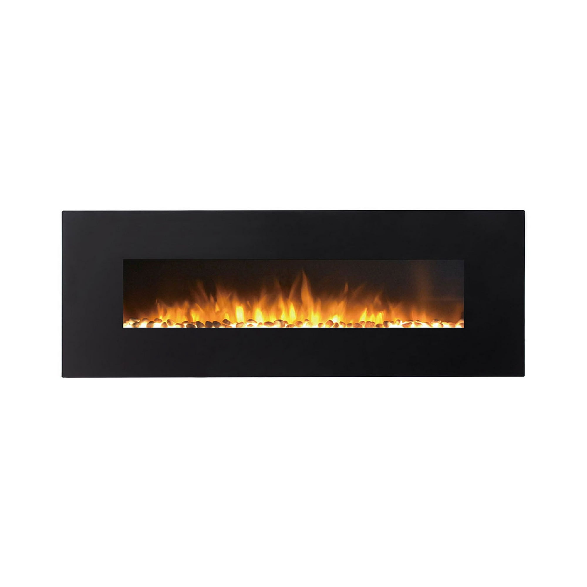 Regal Flame Erie 72 Black Ventless Heater Electric Wall Mounted