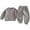 Grey, variant on Tiijoy Toddler Boys Outfits Solid Casual Ribbed Sweatshirt and Pants Set, Sizes 3-4